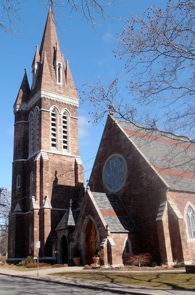 St. Peter's Church Geneva NY - Gothic structure designed by Richard Upjohn