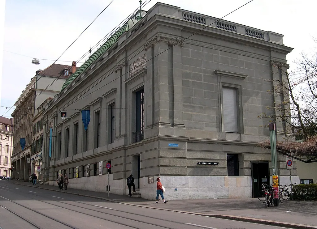 Kunsthalle Basel, Strassenseite zum Steinenberg, Domizil des Schweizerischen Architekturmuseums.
