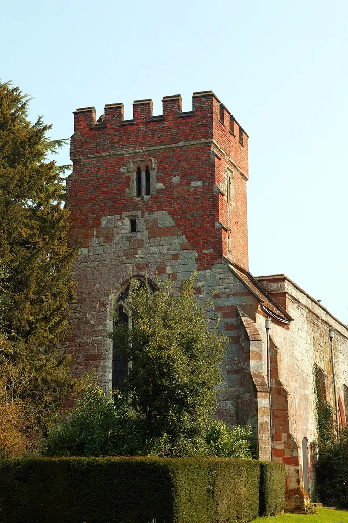 St Leonard's parish church, Wroxall Abbey, Warwickshire, seen from the southwest