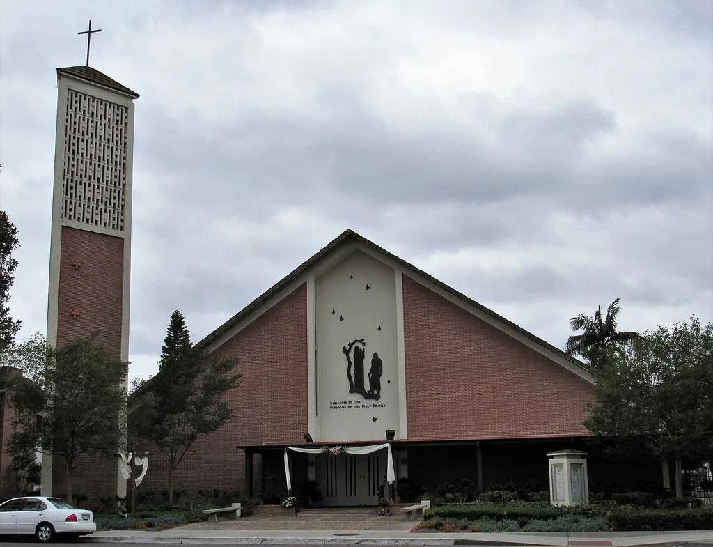 Holy Family Church, formerly a cathedral, in Orange, California.