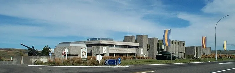 Photograph of exterior of the Queen Elizabeth II Army Memorial Museum, Waiouru, New Zealand.