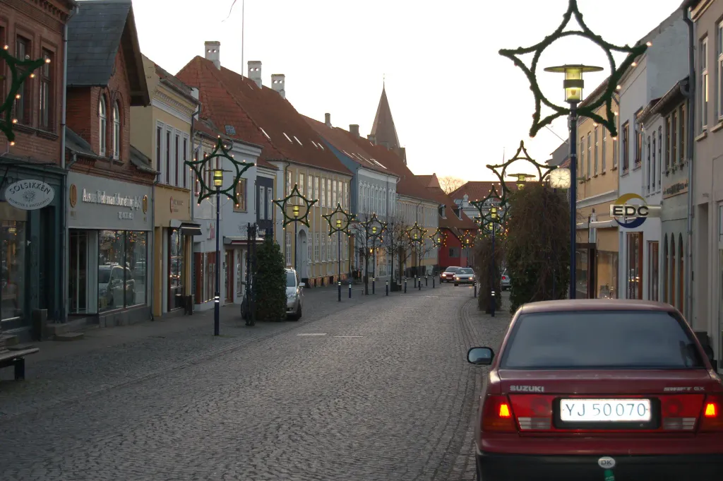 Street in da:Assens, Denmark