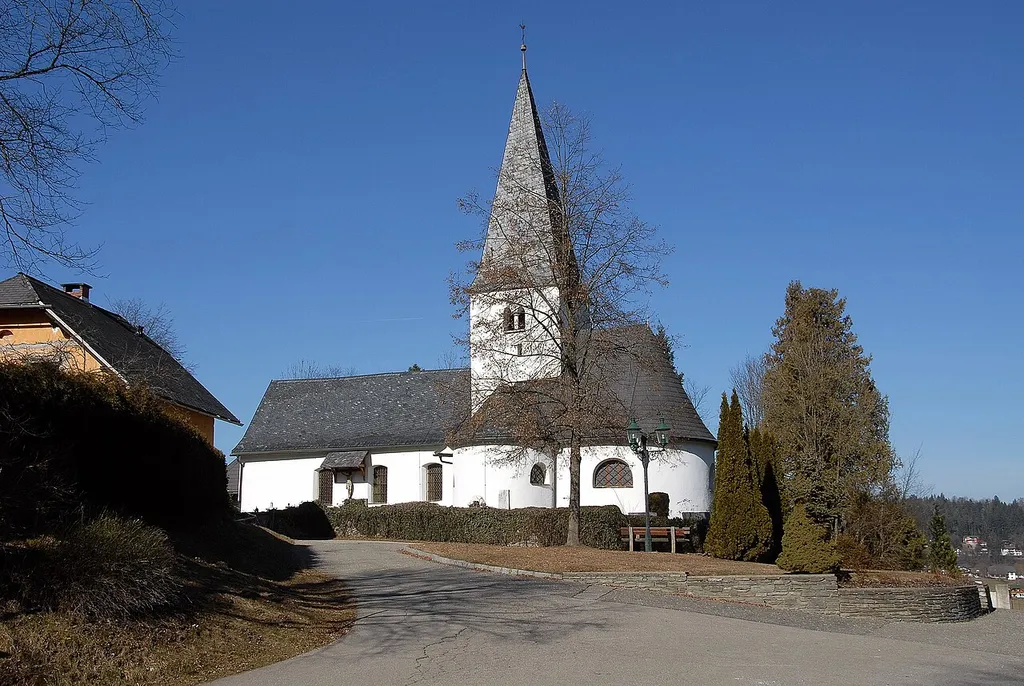 Subsidiary church Saint Ulrich at Pirk, municipality Krumpendorf, district Klagenfurt Land, Carinthia, Austria, EU