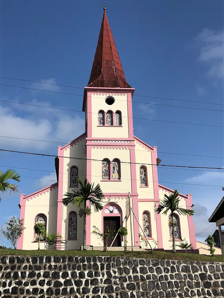 Cathédrale saint Joseph de kribi dans le sud du Cameroun