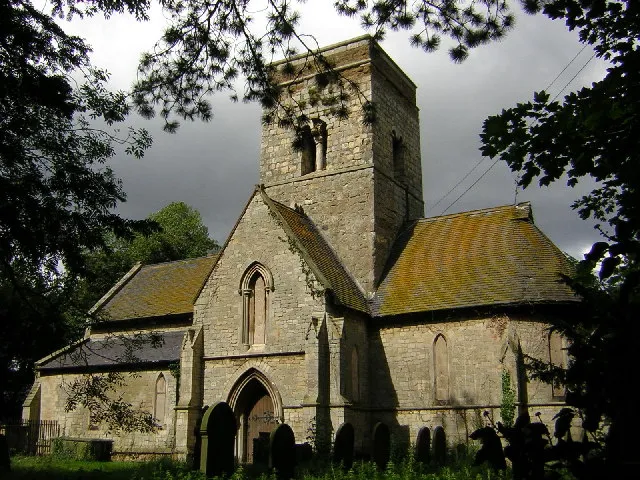 St.Martin's church, Waithe. Lincs. Anglo-saxon central tower with James Fowler Victorian Nave &amp; Chancel (1861). A sad, redundant church.