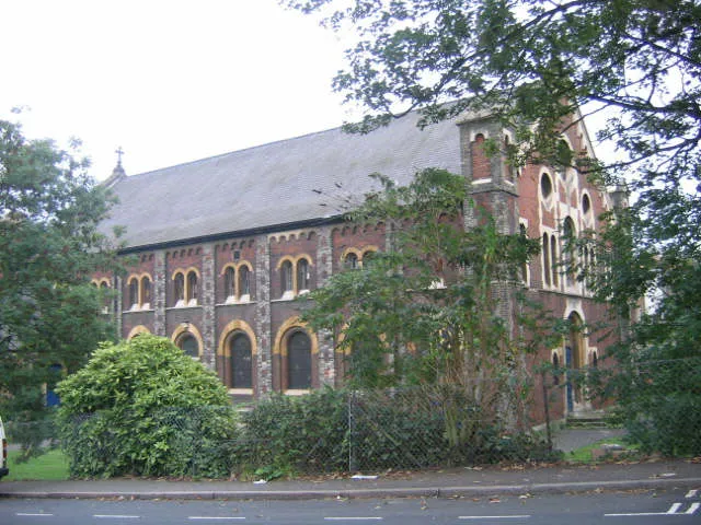 Parish church of St Thomas, Maryon Road, Charlton, London SE7, seen from the west from Woodland Terrace
