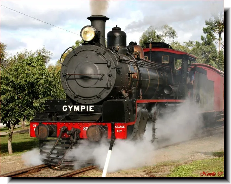 The Mary Valley Rattler / Leaving Imbil to return to Gympie at 2pm Sunday, what a buzz seeing an actual steam train so close go by