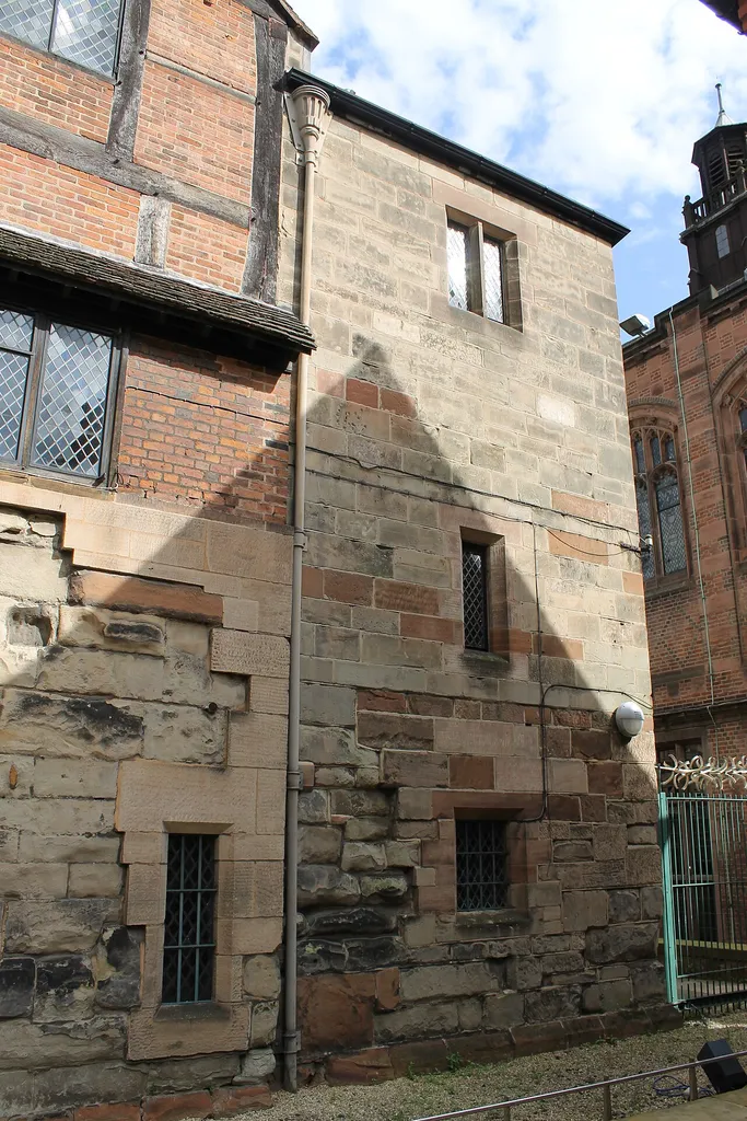 The exterior of Caesar's Tower, all that remains of Coventry Castle.