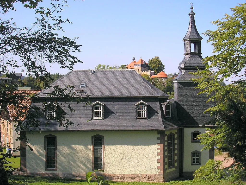 Die Kirche von Elgersburg im Ilm-Kreis (Thüringen, Deutschland)