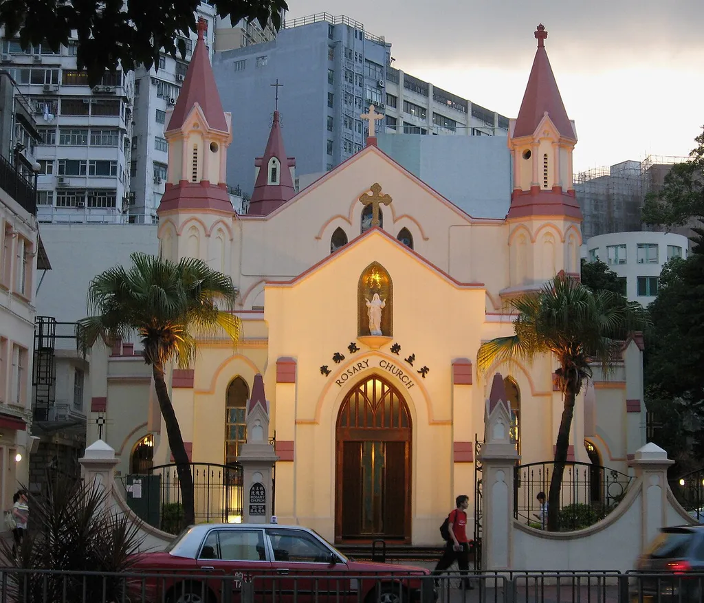 Rosary Church in Kowloon, near Polytechnic University