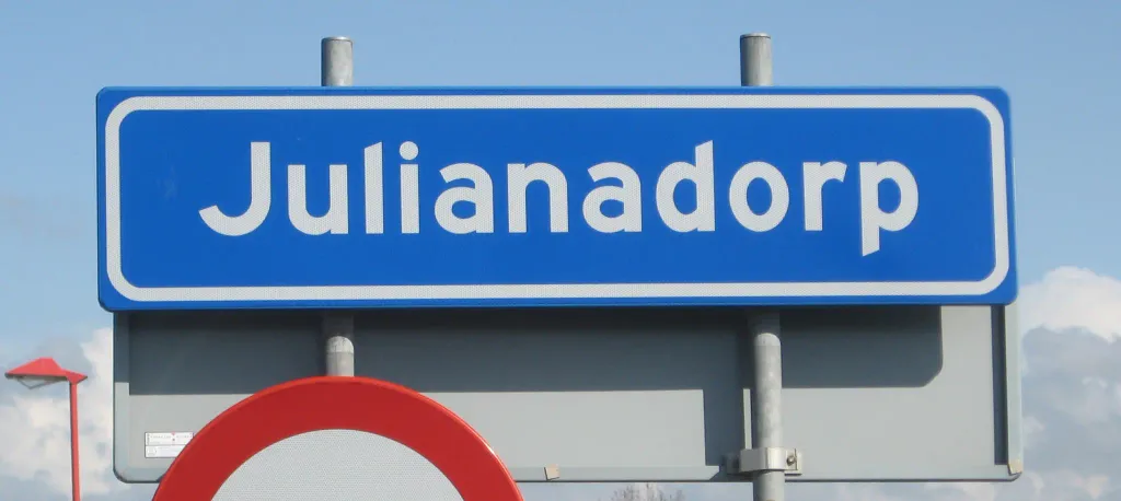 Foto van bord Julianadorp.