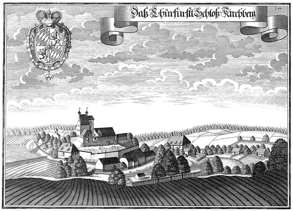 Kupferstich Kirchberg, Schloss