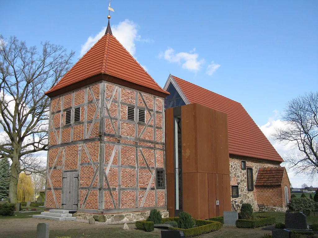 Church in Barkow, Mecklenburg-Vorpommern, Germany