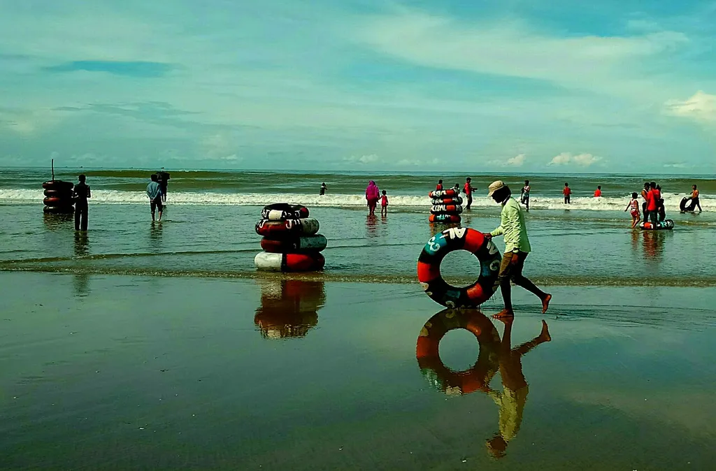 Cox's Bazaar, longest sea beach in the world.