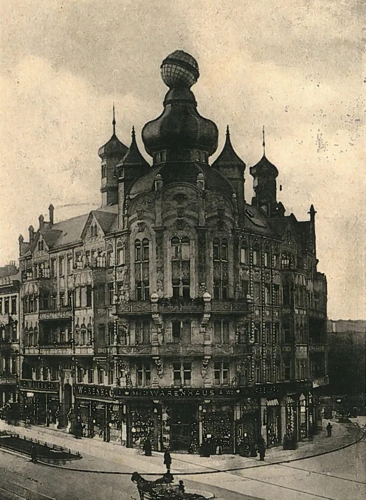 Eckhaus Hauptstraße / Ecke Vorbergstraße in Berlin-Schöneberg, ca. 1907