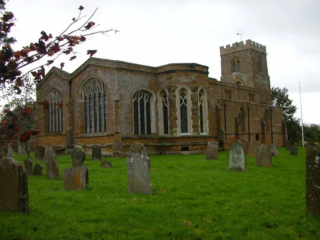 Great Brington Graveyard at the church of Saint Mary The Virgin.