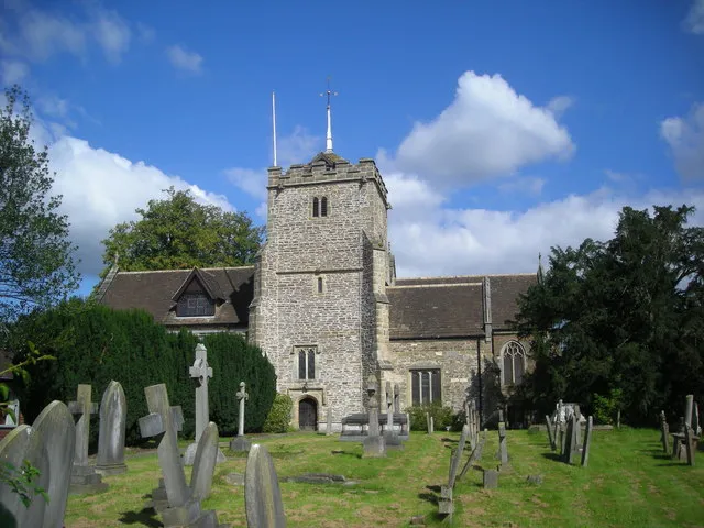 St Margaret's parish church, {{w:Warnham}}, West Sussex, seen from the south