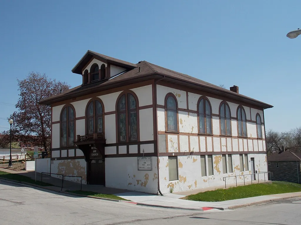 Bethel AME Church in Davenport, Iowa is listed on the National Register of Historic Places.