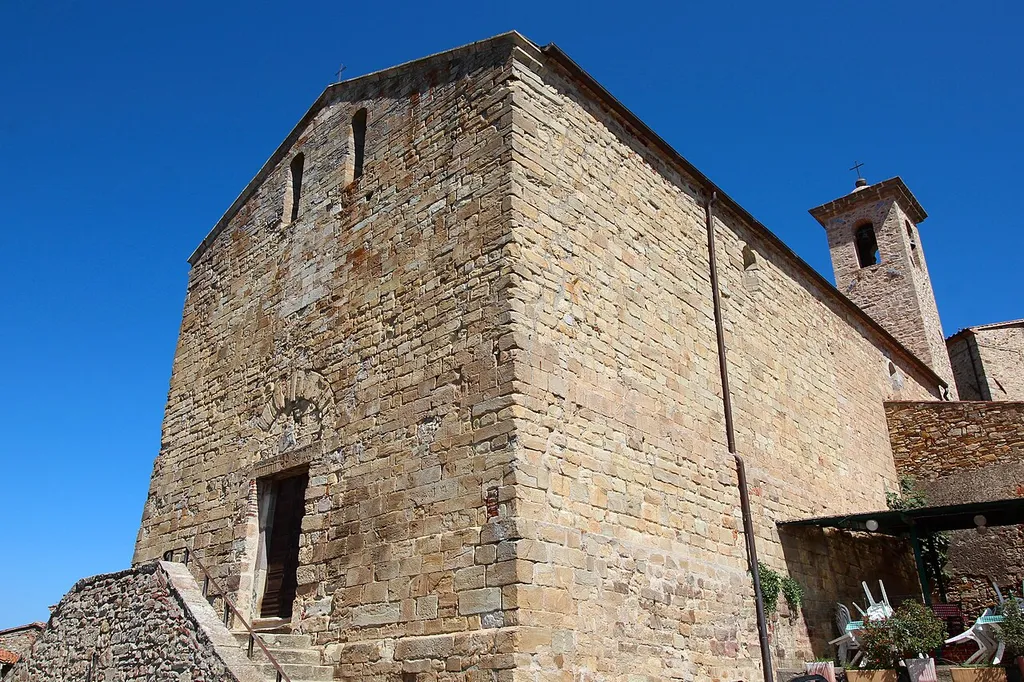 Church Chiesa della Santissima Concezione (Pieve di Santa Mustiola) in Sticciano, hamlet of Roccastrada, Maremma / Colline Metallifere, Province of Grosseto, Tuscany, Italy