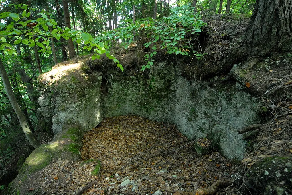 Castle ruins Greifenfels near Ebenthal, municipality Ebenthal in Kärnten, district Klagenfurt Land, Carinthia / Austria / EU