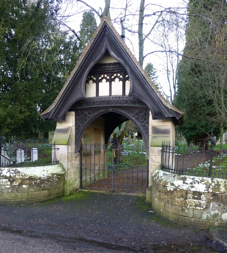 Lych gate to Mitford Church