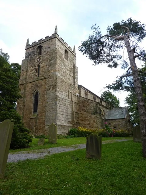 St Laurence's parish church, Hallgarth, Pittington, County Durham, seen from the southwest