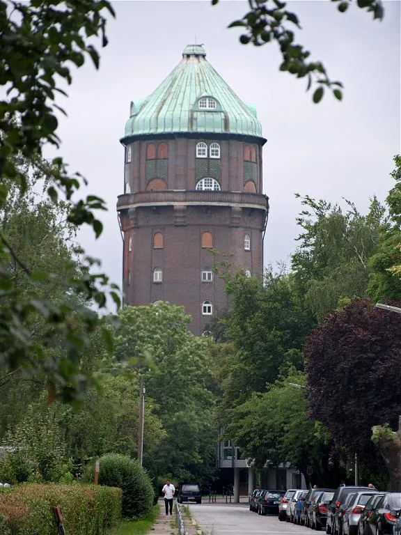 Hamburg-Wilhelmsburg (Germany), water tower “Groß Sand” , photo 2009