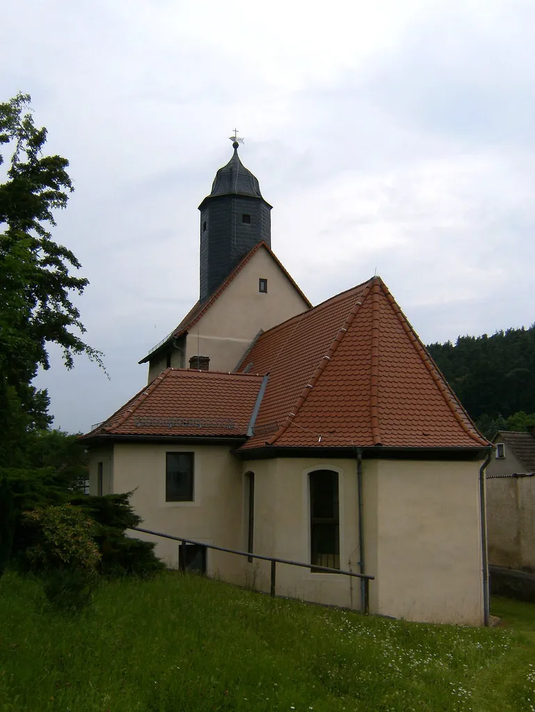 Ancient Hartmannsdorf village church.