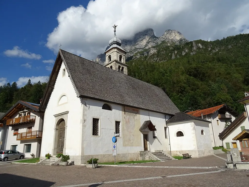 Taibon Agordino (Veneto, Italy), Saints Cornelius and Cyprian church