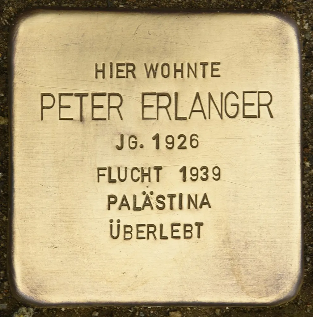 Stolperstein für Peter Erlanger