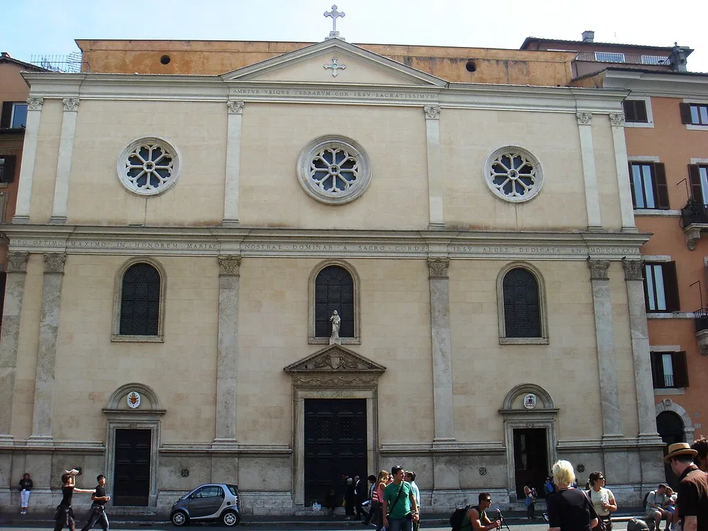 Roma, piazza Navona: Nostra Signora del Sacro Cuore (già san Giacomo degli Spagnoli)