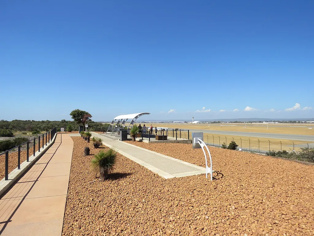 The Perth Airport viewing platform, Western Australia.