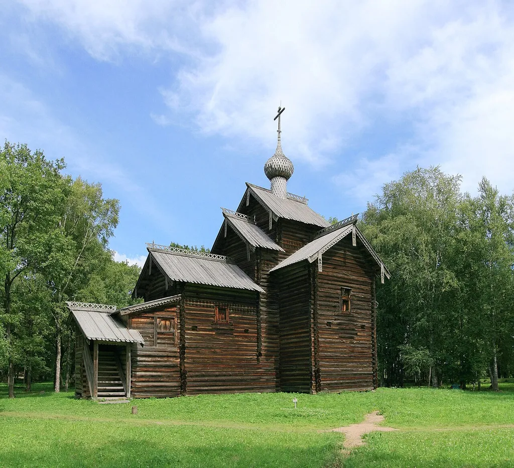 Saint Nicholas Church from Myakishevo, Vitoslavlitsy museum, Veliky Novgorod