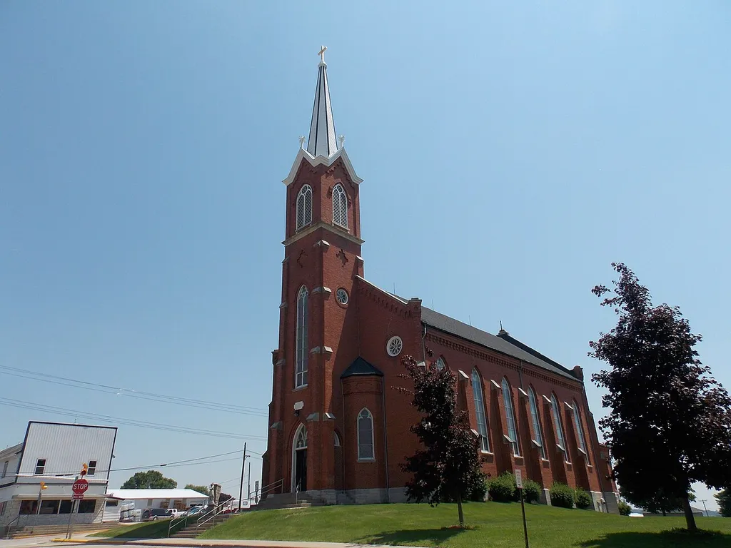 Holy Trinity Catholic Church in Luxemburg, Iowa.