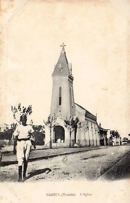 Église de Nabeul en Tunisie dans les années 1910