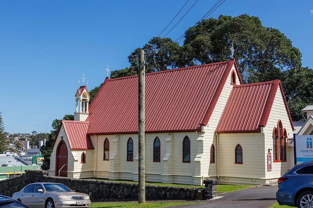 Christ Church in Ellerslie, Auckland, viewed from the east.