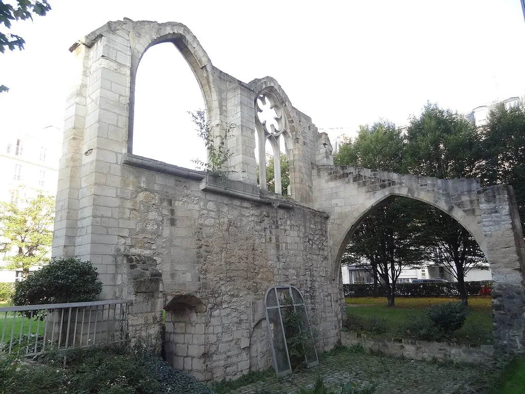 Paris 13e arrondissement - Jardin de l'hôpital Broca - ruines du couvent des Cordelières