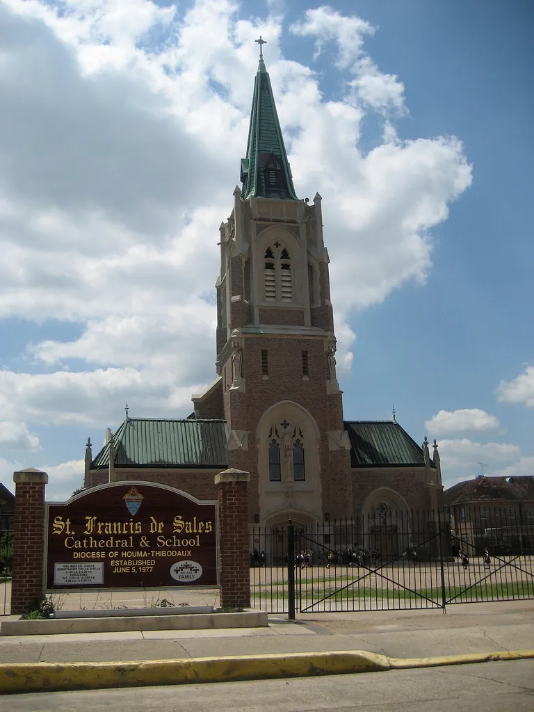 Houma, Louisiana, USA. St. Francis de Sales Church.