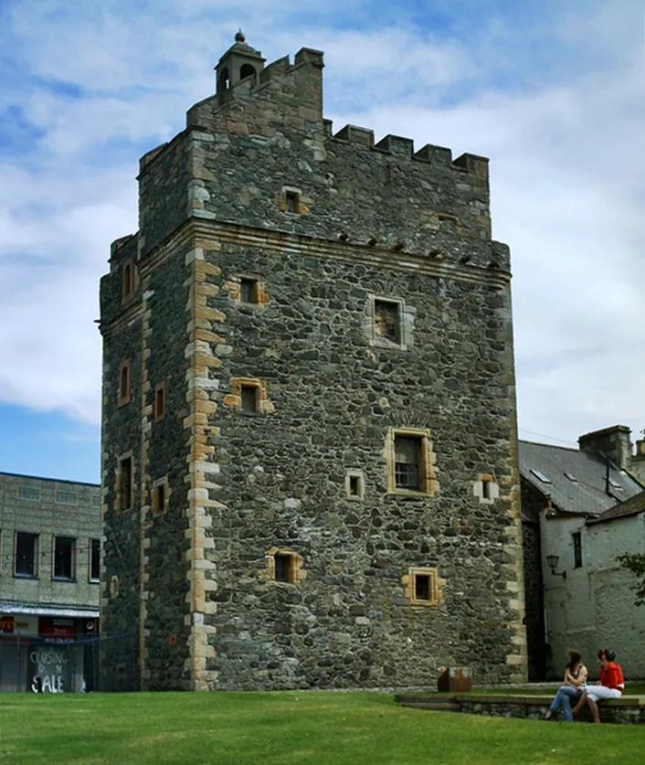 Stranraer Castle, also known as the Castle of St. John, in Stranraer, sout-west Scotland.