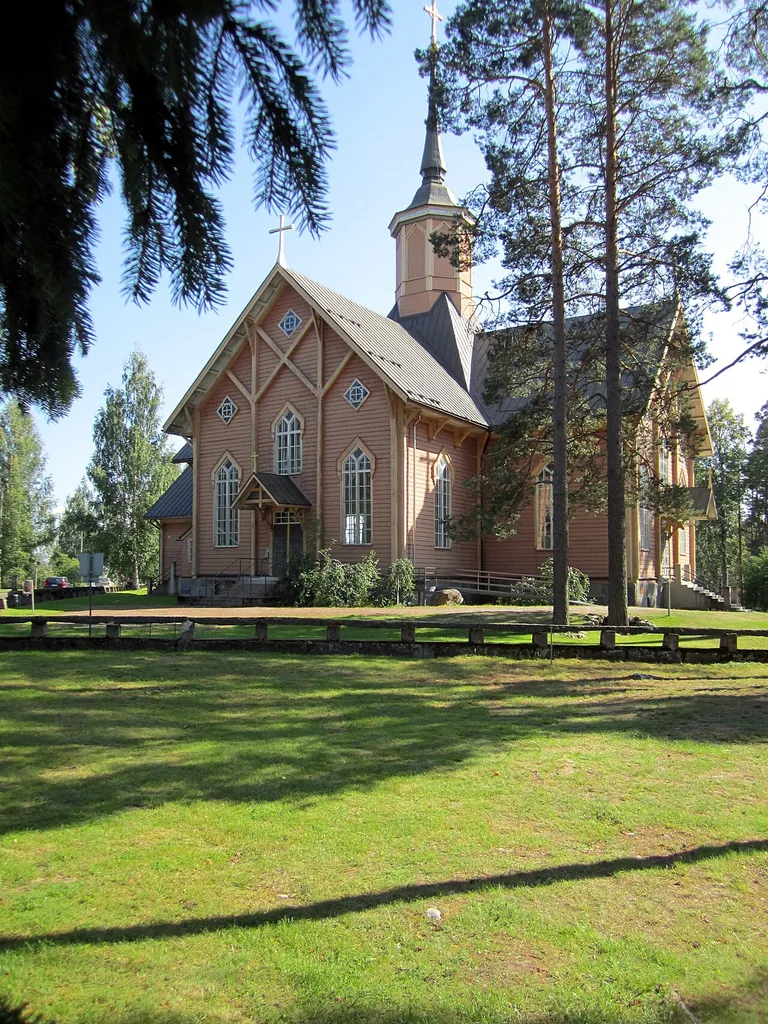Kivijärvi church in central part of Finland.