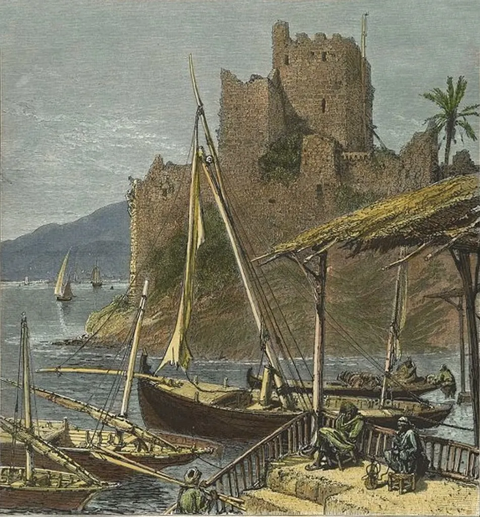 Beirut Castle around 1875. It was demolished in 1878.