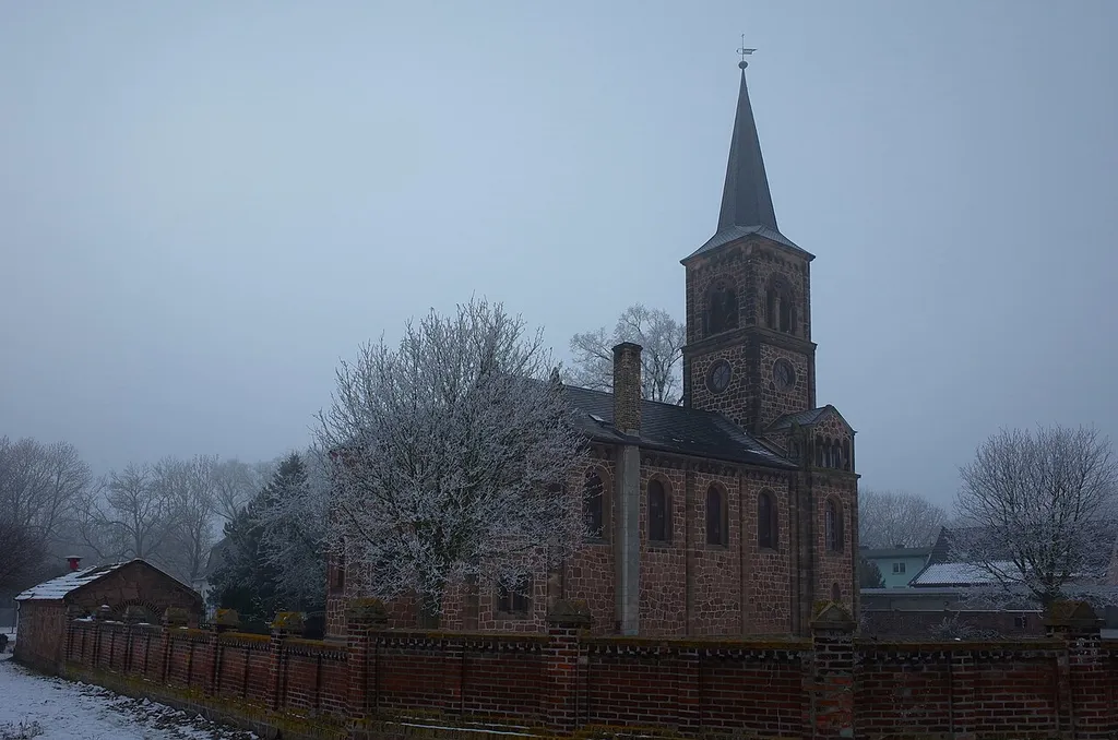 Zörbig, Ortsteil Werben, Evangelische Kirche. (Baudenkmal im Denkmalverzeichnis Sachsen-Anhalt, Erfassungsnummer: 094 95174 [1])