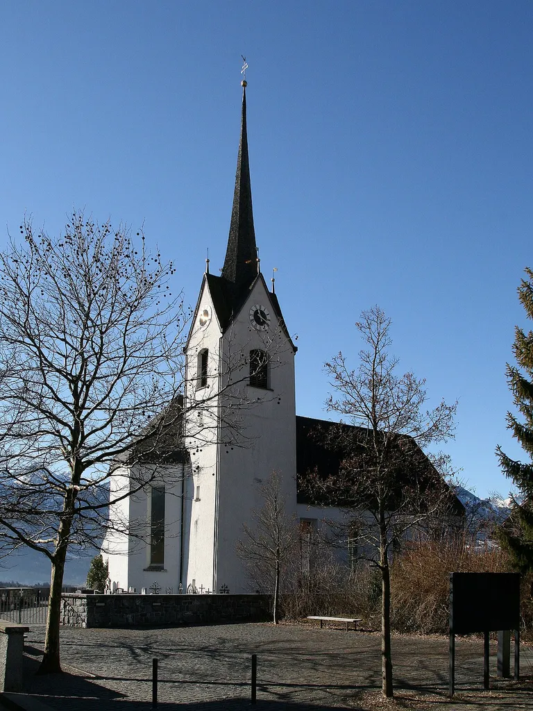 Pfarrkirche hl. Johannes, in Schnifis bei Feldkirch in Vorarlberg.