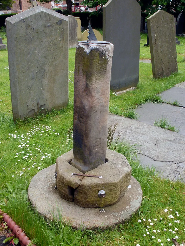 Sundial in All Hallows Churchyard, Bispham, Lancashire