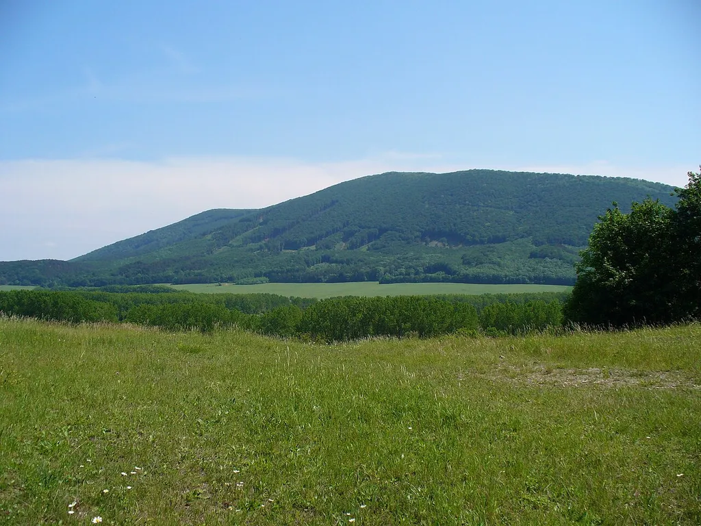 Záruby (on the right), highest hill in the Little Carpathians, Slovakia at 768 m