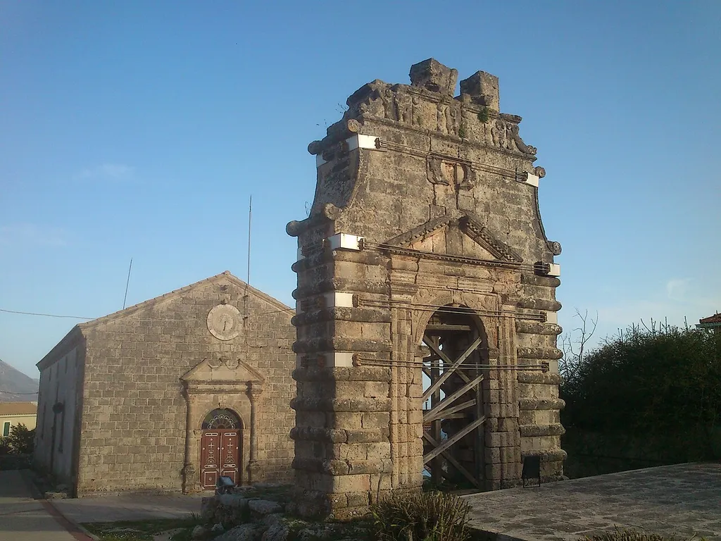 The church of Virgin Mary's Annunciation at the village of Kastro in Kefalonia (The Suburb of St. George's Castle, the capital of Cephalonia until 1757).