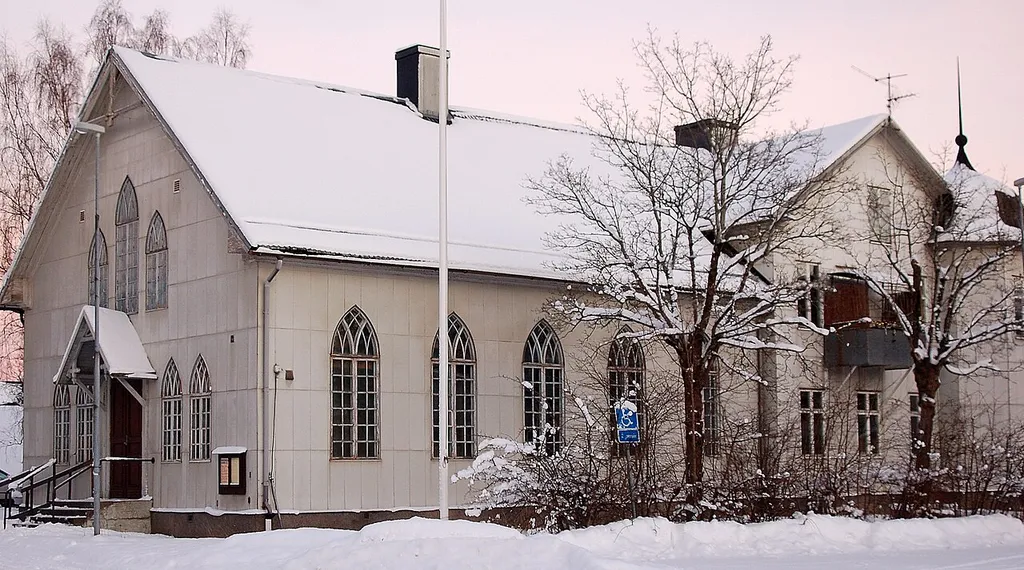 Frälsningsarmén i Degerfors. Ursprungligen byggd som baptistkyrka