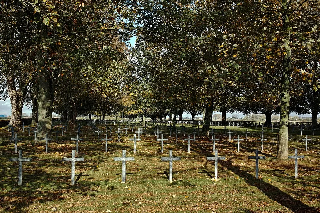 View of the Salomé German military cemetery, in Salomé.