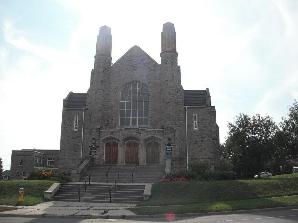 The sun was shining down hot today and as I walked by this church it was just beating down and almost had that Godly glow
