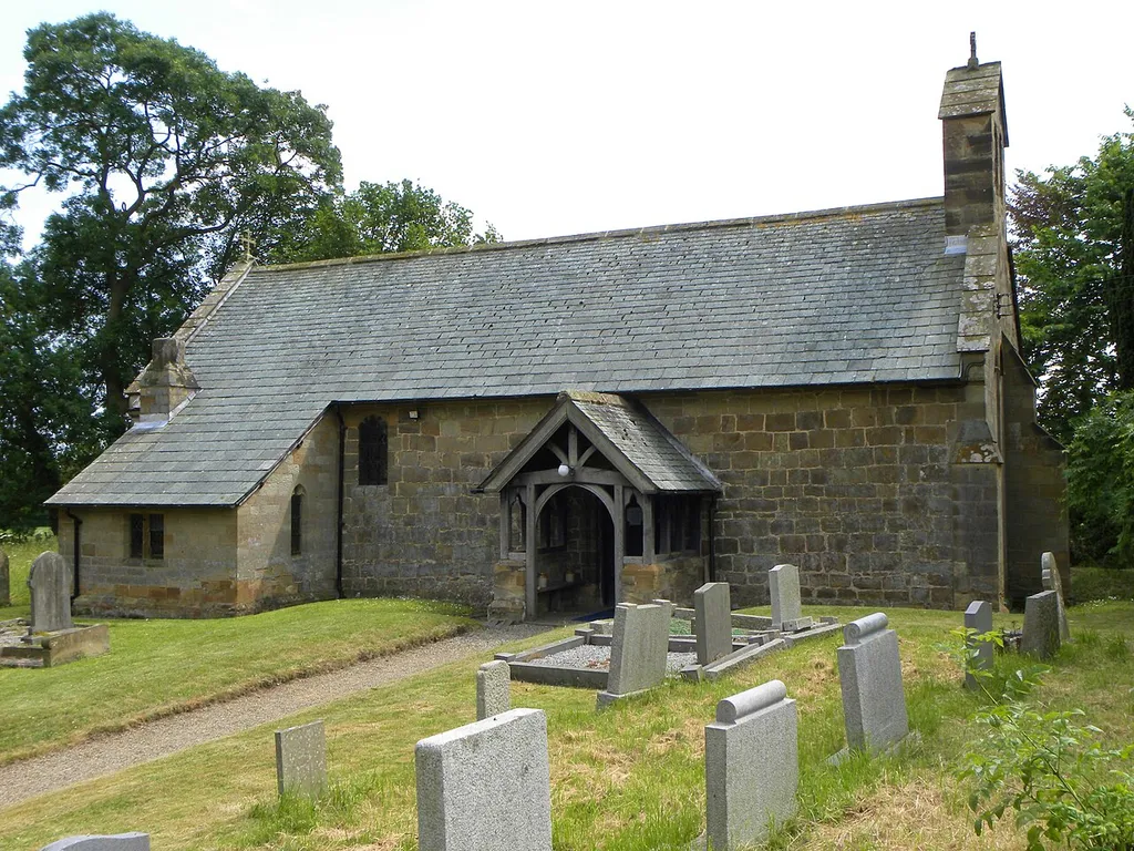 The Norman stone church of St Leonard s in Farlington, North Yorkshire.